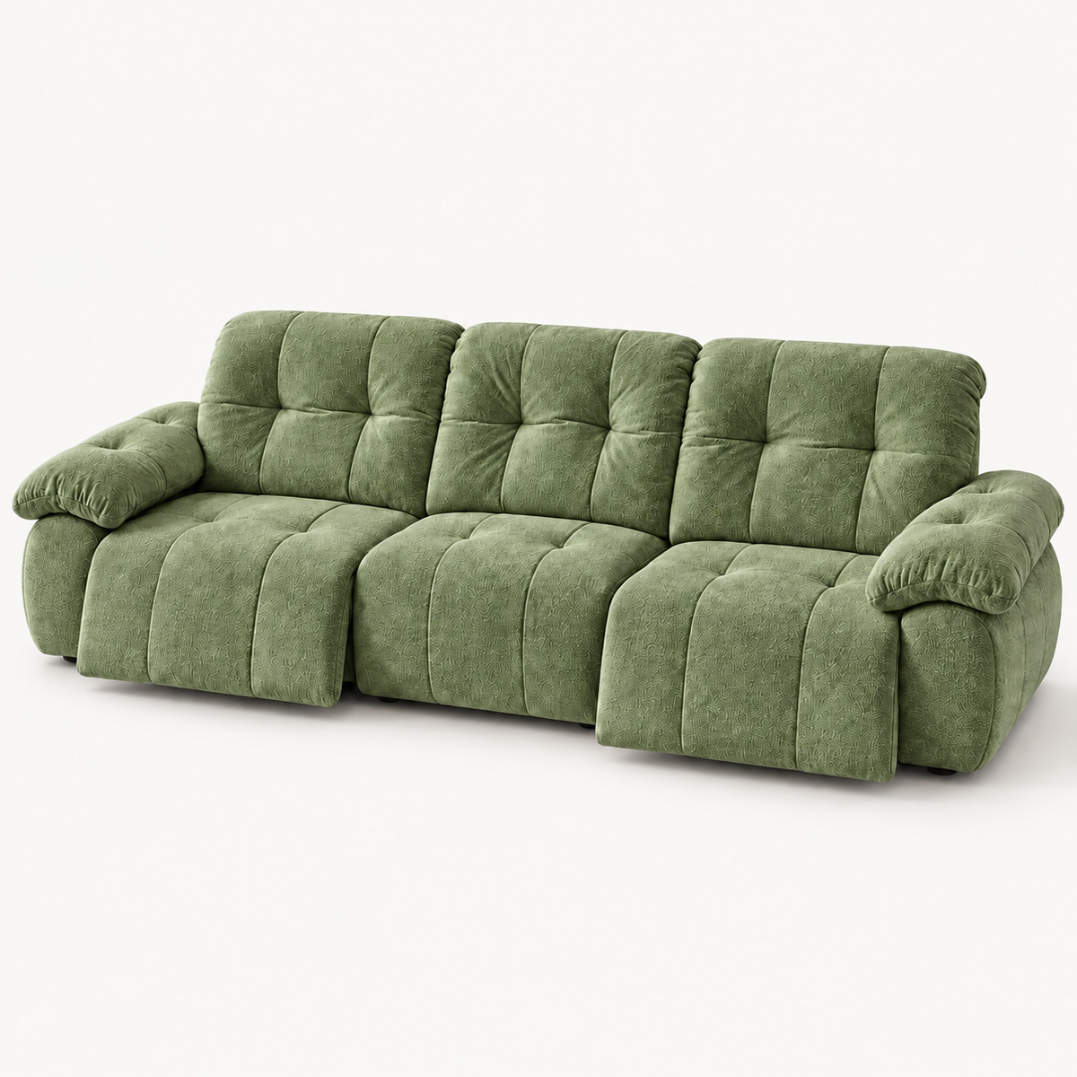 88.9" Minimalist Fabric Power Reclining Sofa