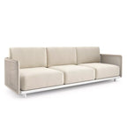 71'' Minimalist Woven Rope 3-Seater Outdoor Sofa