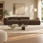 95.6" Mid-Century Modern Corduroy Modular Sofa