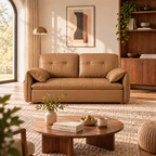 Compact Sofa Bed with Foldable Sliding Design