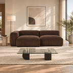 95.6" Mid-Century Modern Corduroy Modular Sofa