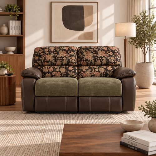 63" Mid-Century Modern Fabric Sofa with USB & Type-C