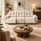 88.9" Minimalist Fabric Power Reclining Sofa