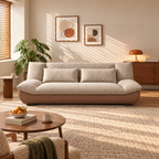 Cotton-Linen Foldable Sofa Bed