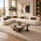 Low-Profile L- or U-Shaped Modular Sectional Sofa