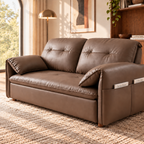 Compact Sofa Bed with Foldable Sliding Design