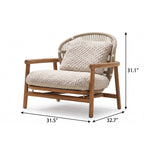 Mid-Century Modern Teak Outdoor Lounge Chair